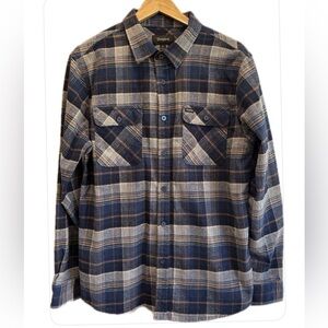 Brixton Bowery NWOT Plaid Long Sleeves Flannel Button Down Shirt Jacket M